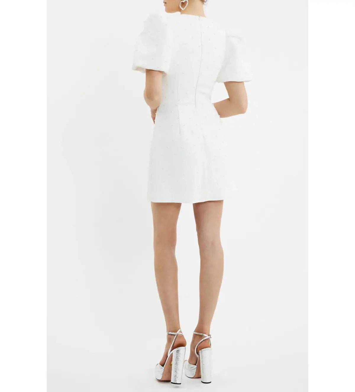 Rebecca Vallance Bridal Ophelia Mini Dress White Size AU 8 photo 4