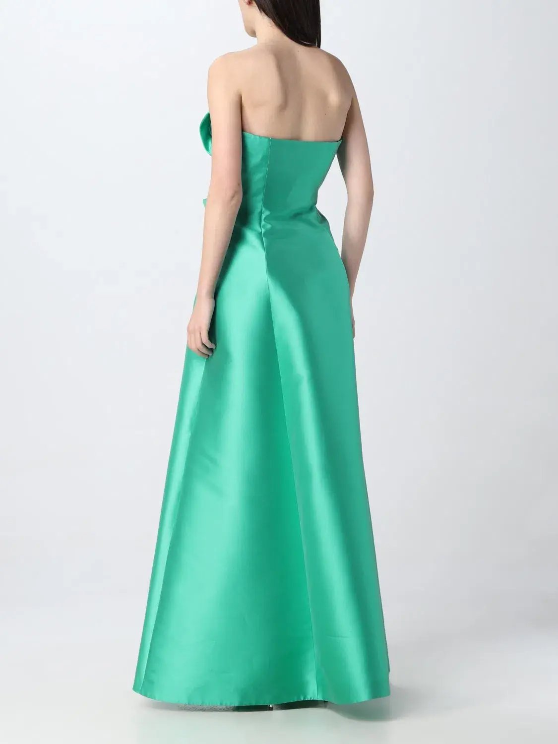 Alberta Ferretti Strapless Gown Green Size 8 photo 2