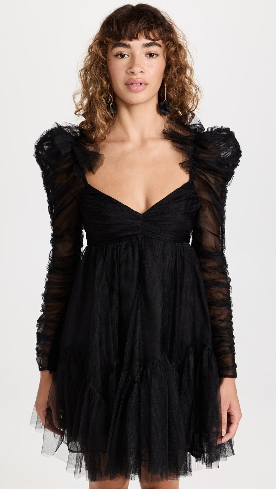 Zimmermann Tulle Ruched Mini Dress photo 3