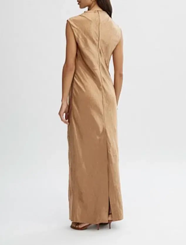 Willow The Celeste Tank Dress Gold Size 8 photo 3