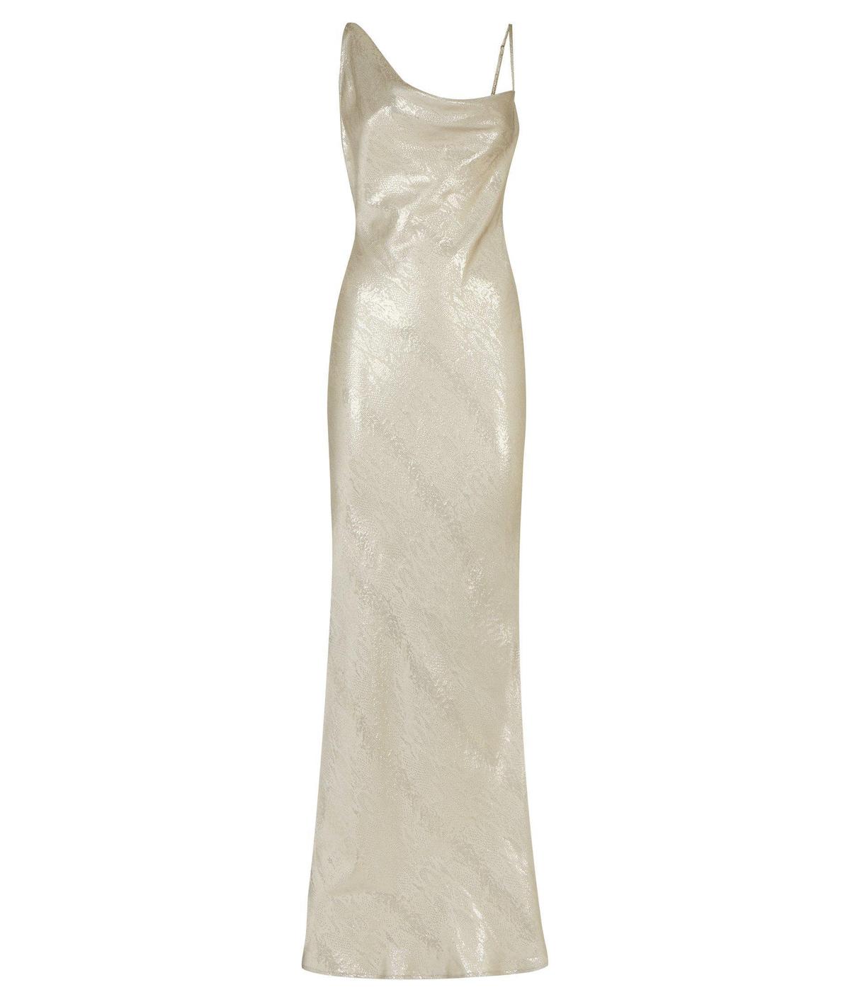 Rat & Boa Gaia Slip Dress Metallic Silver Size 8 photo 7