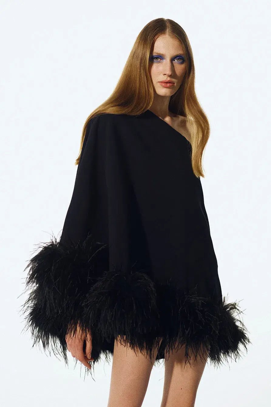 THE NEW ARRIVALS by İlkyaz Özel Marlene in Shanghai Express Mini Dress Black Size 6/XS photo 2