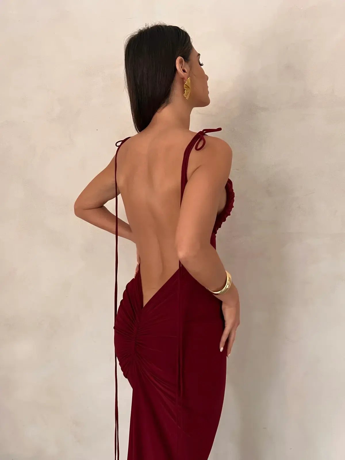 Melani the Label Jiani Gown Wine Size Small / AU 8 photo 4