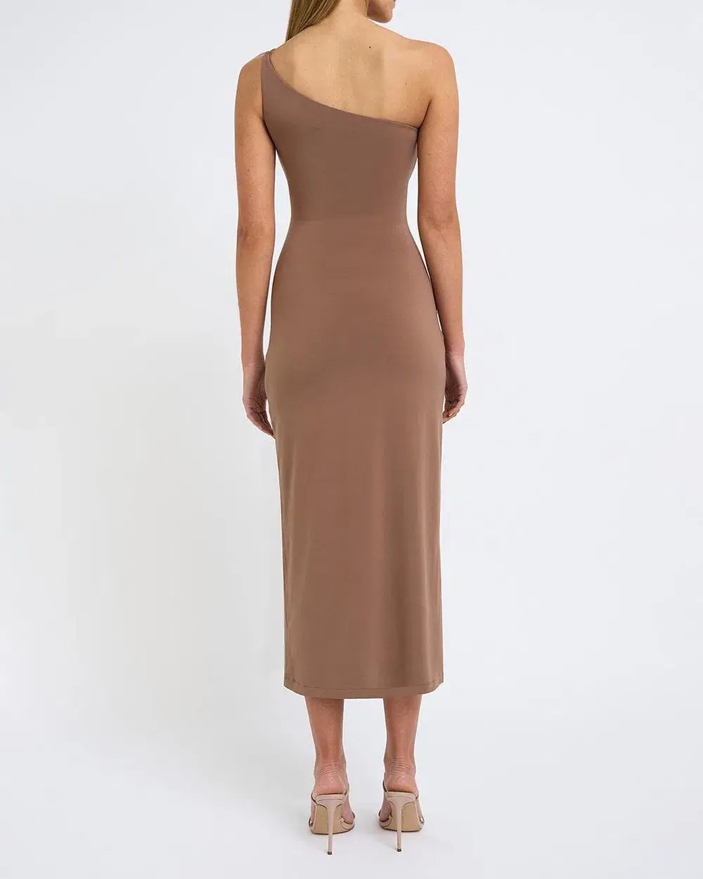 By Johnny - Siya Slice Gather Dress Brown Size AU 8 photo 2