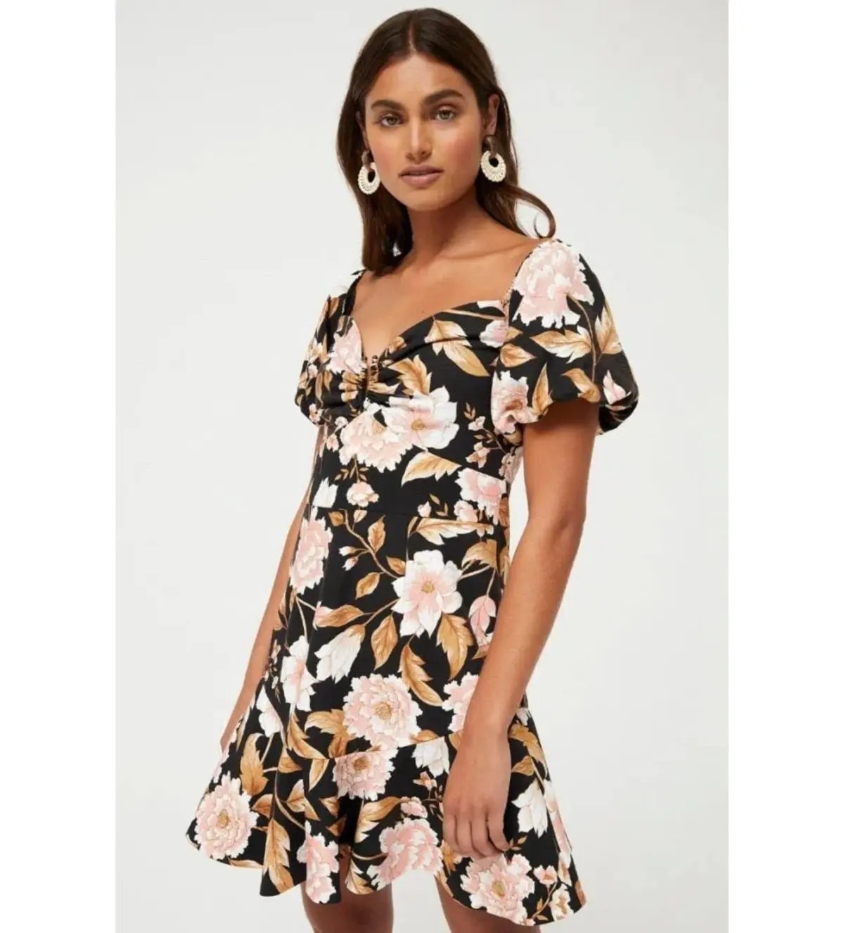 Sheike Trudy Floral Mini Dress Multi Floral Size 10 photo 3