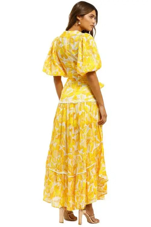 Significant Other Isla Dress Golden Floral Size 10 photo 2