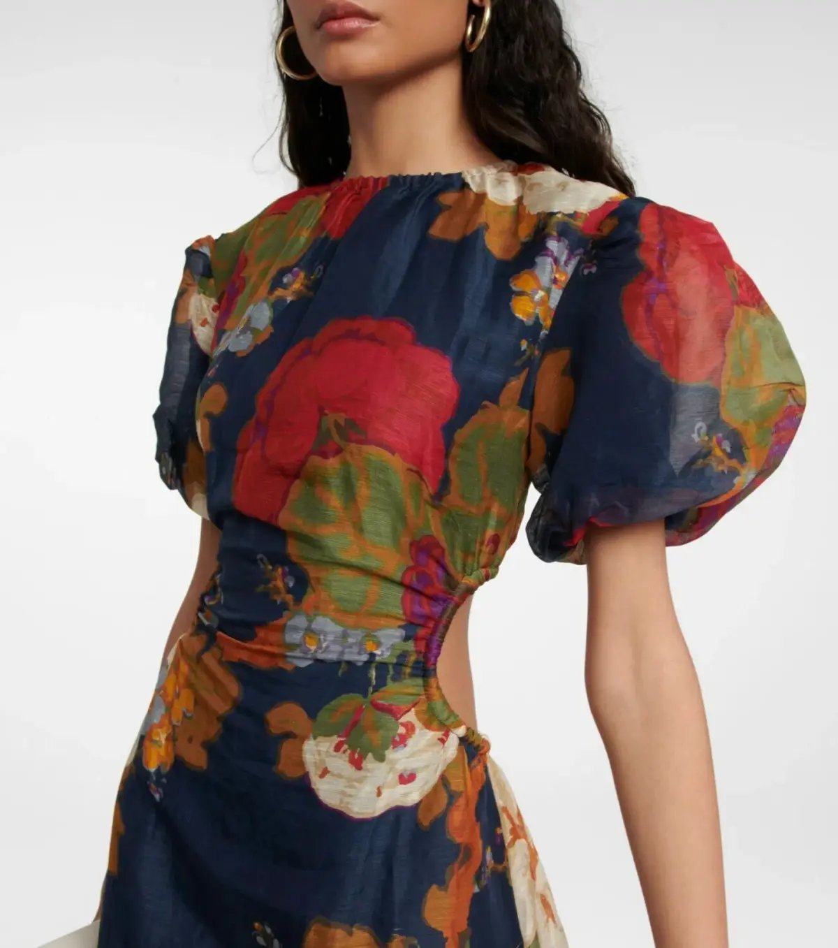 Sir the Label Bonita Puff Sleeve Gown Garcia Floral Print Size 1 / AU 8 photo 2
