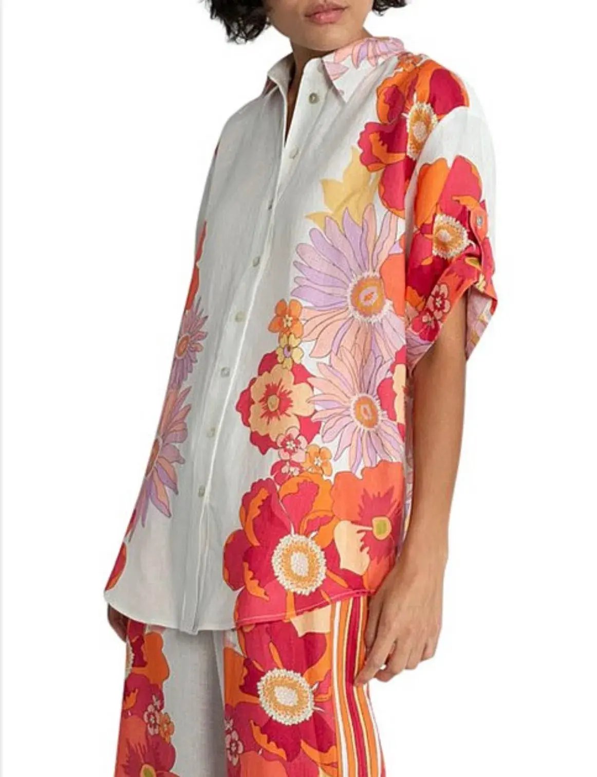 Alemais Calista relaxed shirt & Circle Skirt Print Size 14 photo 8