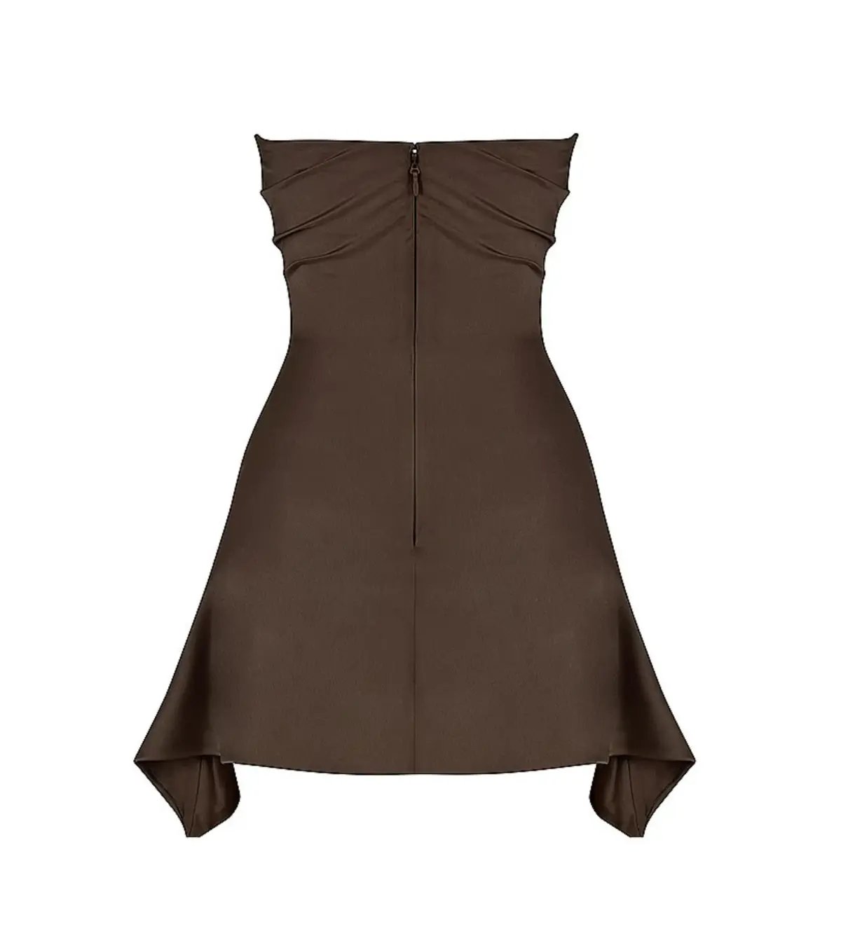 House of CB Jasmine Draped Strapless Corset Mini Dress Chocolate Size S/AU 8 photo 8
