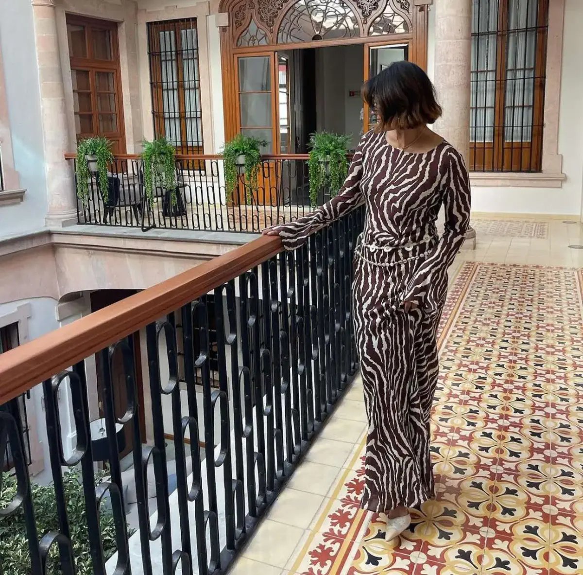 Realisation Par The Gia Maxi Dress Animal Print Size 10 photo 5