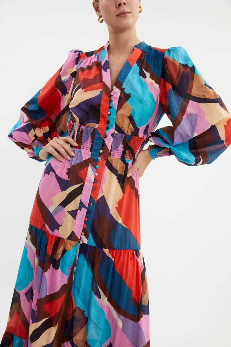 Rebecca Vallance Malaga Maxi Dress Multi Size 12 photo 4