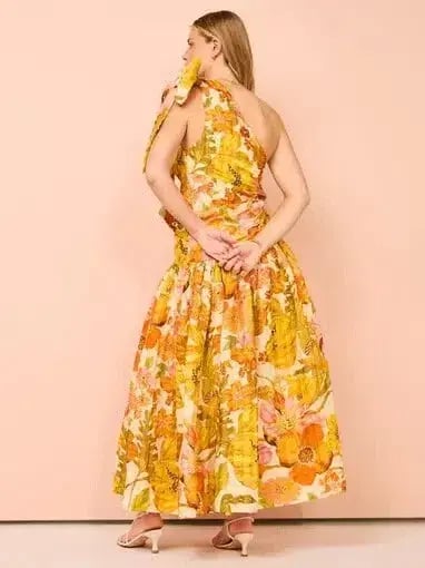 Alemais Silas One Shoulder Gown Floral Size AU 12 photo 3