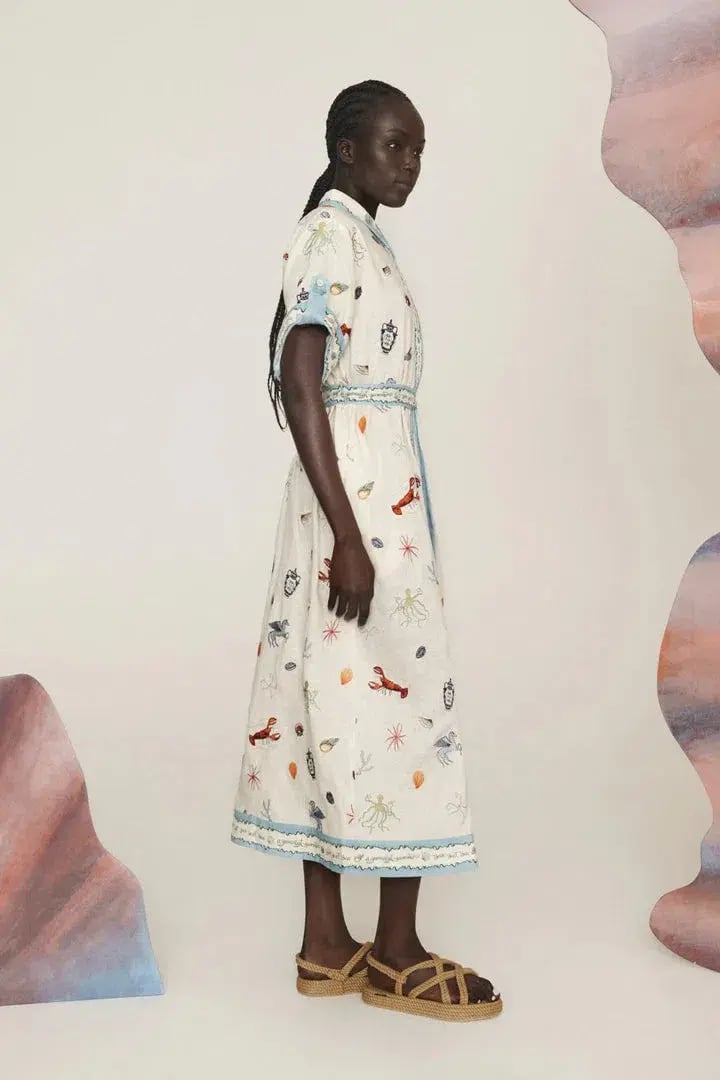 Alemais Sandy Embroidered Shirtdress Print Multi Size 8 photo 5