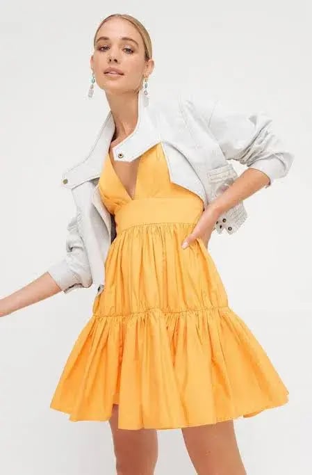 Sheike Tessa Mini Dress Orange Size 8 photo 5