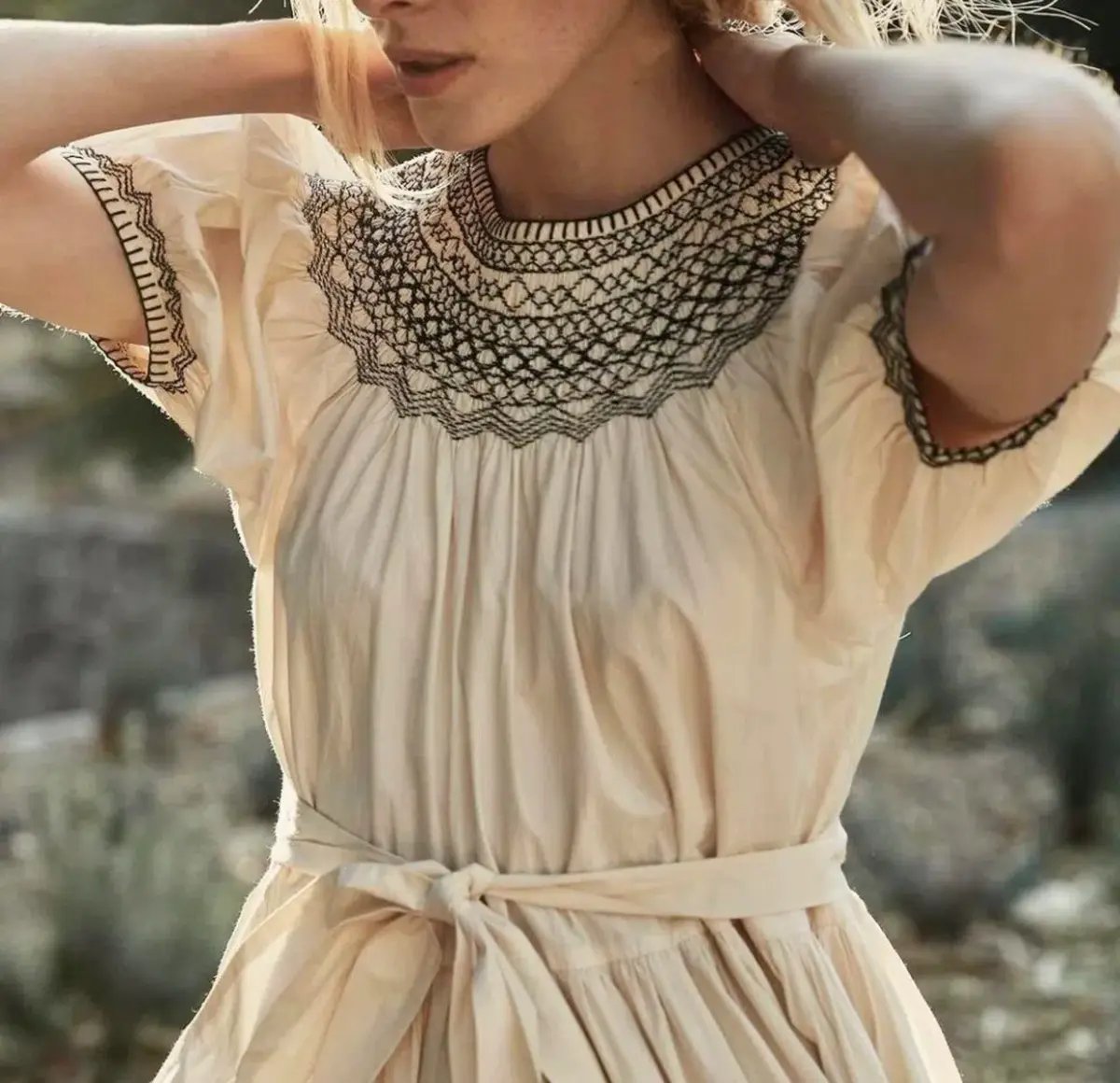 Doen Gilda Midi Dress Cream Size S / Size AU 8 photo 2