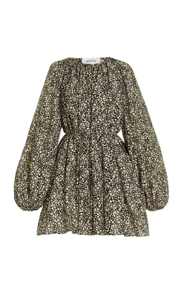 Matteau Voluminous Mini Dress Print Size 3 photo 4