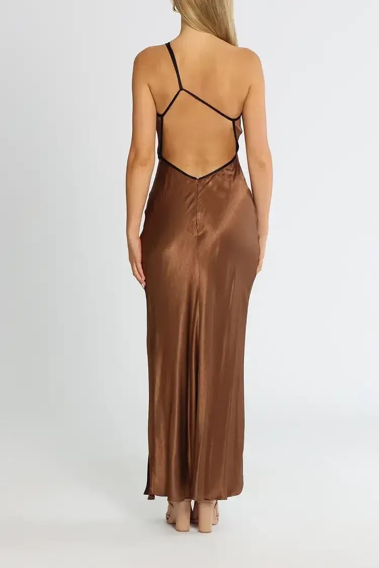 Bec and Bridge Kehlani Maxi Dress in Chocolate Size 6 photo 5