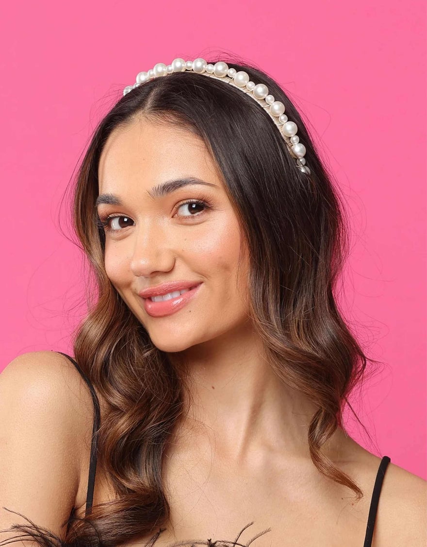 Morgan & Taylor Perla Headpiece, Pearl photo 2