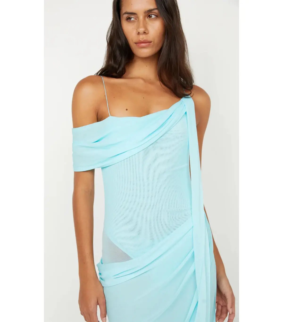 Bec & Bridge Danka Asym Maxi Dress in Turquoise Size AU 6 photo 2