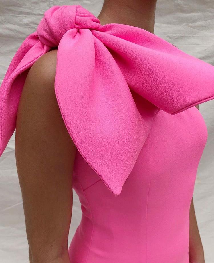 By Johnny Zoe Love Tie Midi Dress Pink Size 14 photo 3