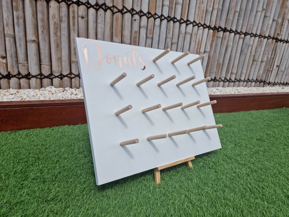 Table Donuts wall with easel for hire only photo 2