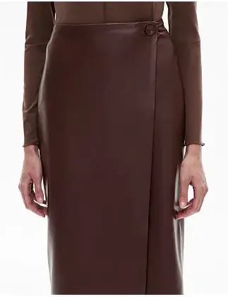 Button Wrap Midi Skirt photo 4
