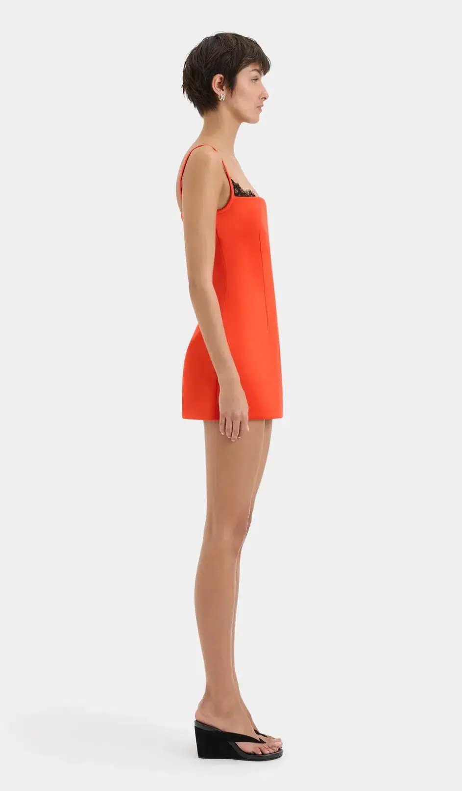 Sir Poppy Contoured Mini Dress Tangerine Size 4 / Aus 14 photo 2