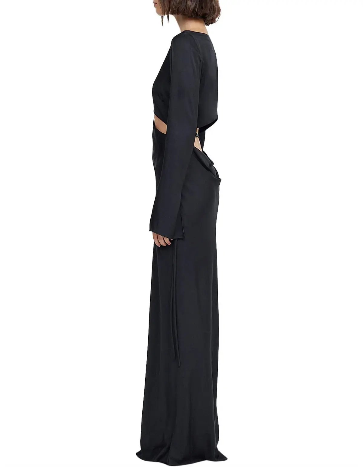 Bec & Bridge Diamond Days Long Sleeve Maxi Dress Black Size 6 photo 3