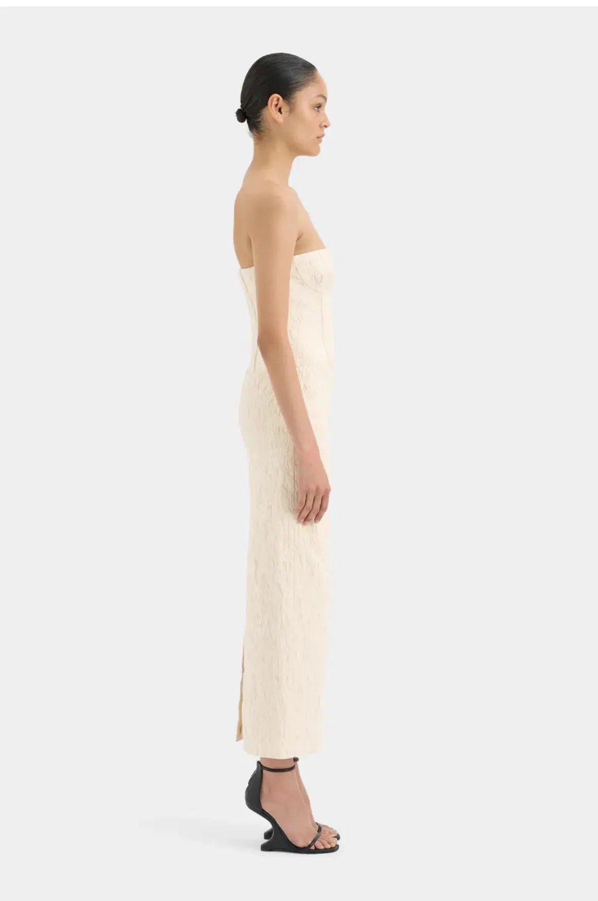 Sir The Label Etienne Column Gown Cloud Jacquard Size 0 / AU 6 photo 3