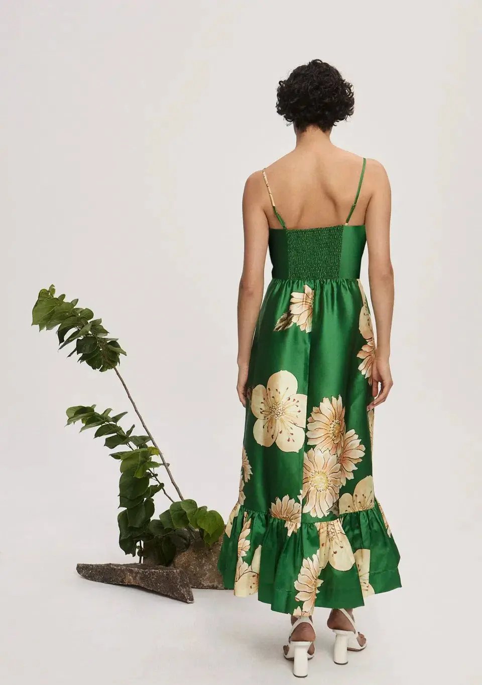ALEMAIS Sage Midi Dress Green size 10 photo 2