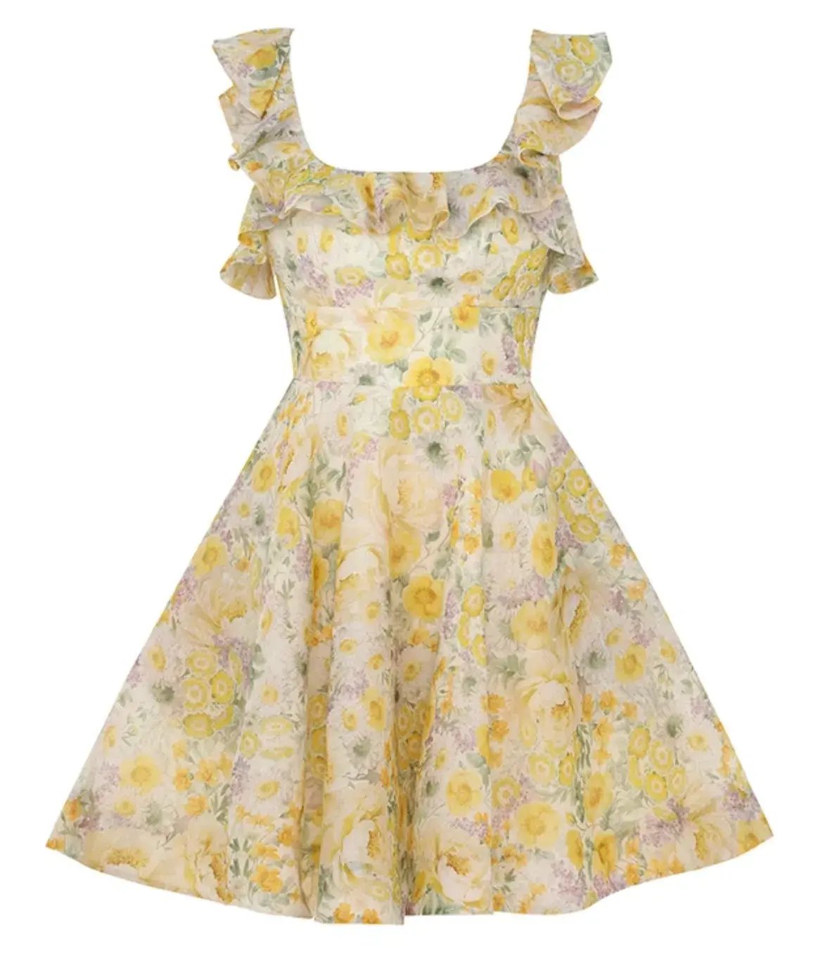 Zimmermann The Harmony Frilled Mini in Citrus Garden Print Size 1 / AU 10 photo 4