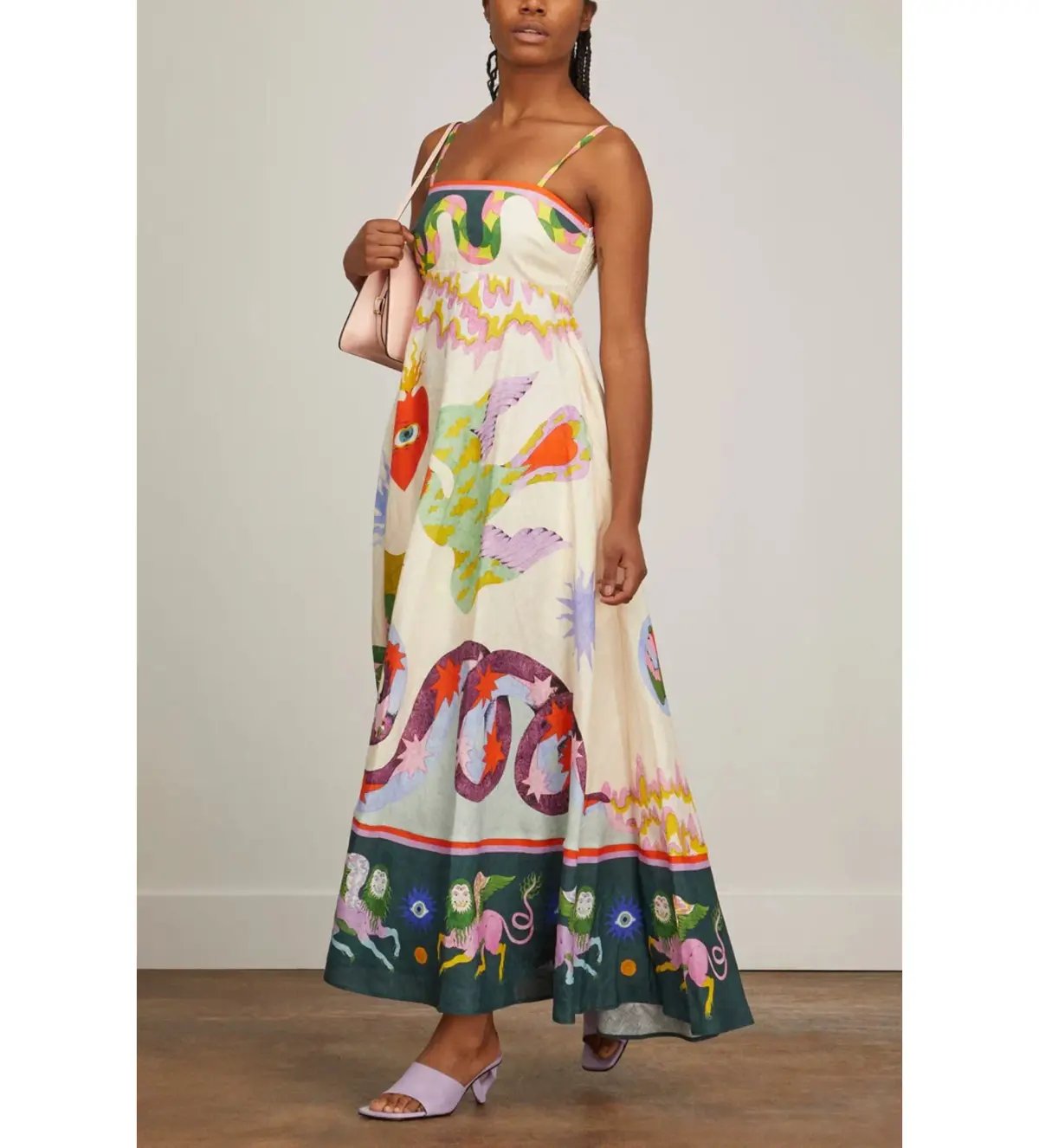 Alemais Seeker Midi Sundress Multi Print Size 14 photo 3