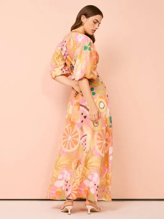 By Nicola Bolero Maxi Dress in Fruit Punch Size 8 photo 4