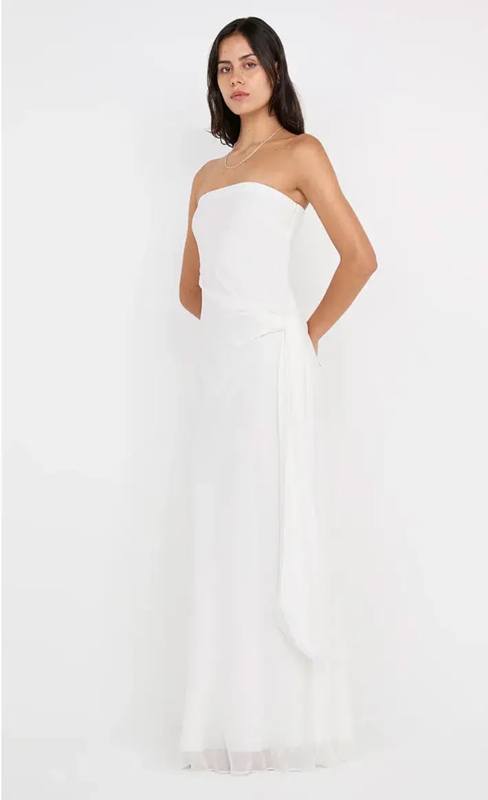 SONEVA STRAPLESS MAXI DRESS SIZE 8 photo 2
