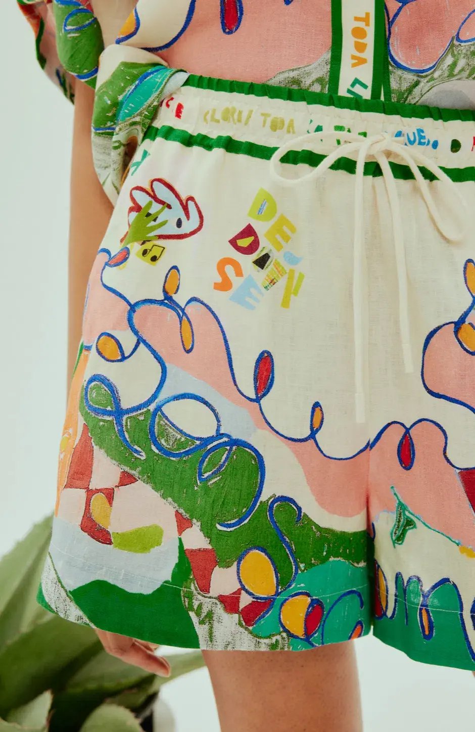 Alemais Nadia Shirt and Short Set Print Size 8 photo 4