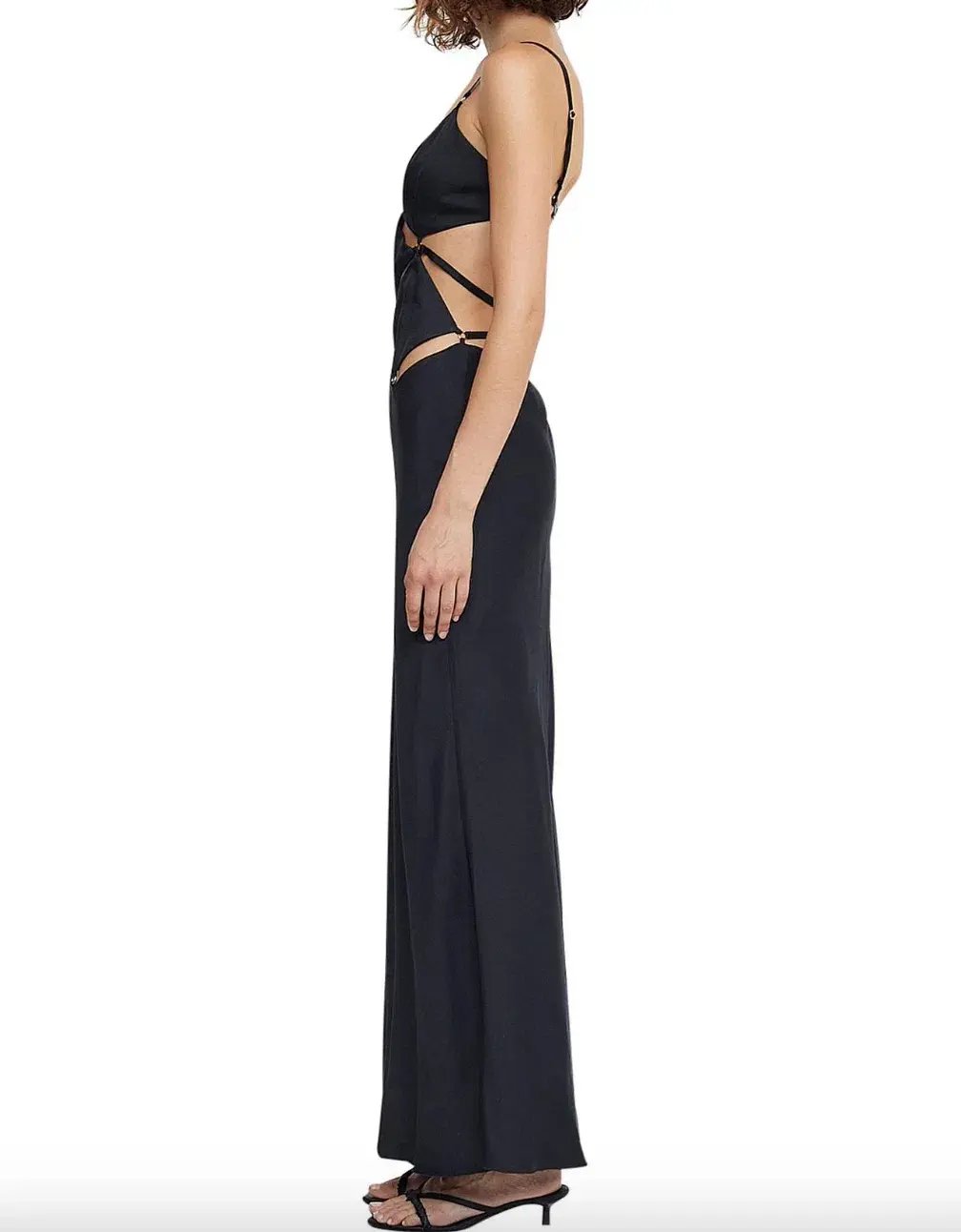 Bec & Bridge Diamond Days Strap Maxi Dress Black Size 10 photo 2