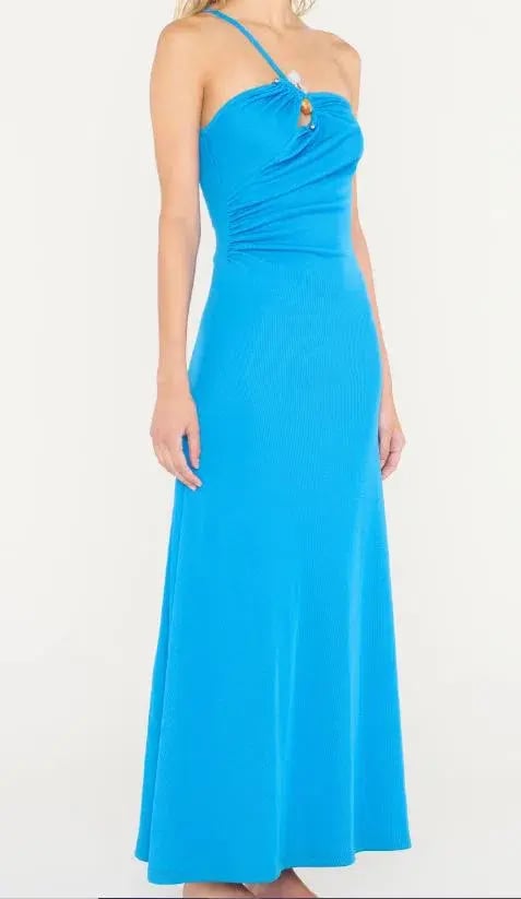 Christopher Esber Concave Stone Cami Dress in Boston Blue Size 8 photo 2