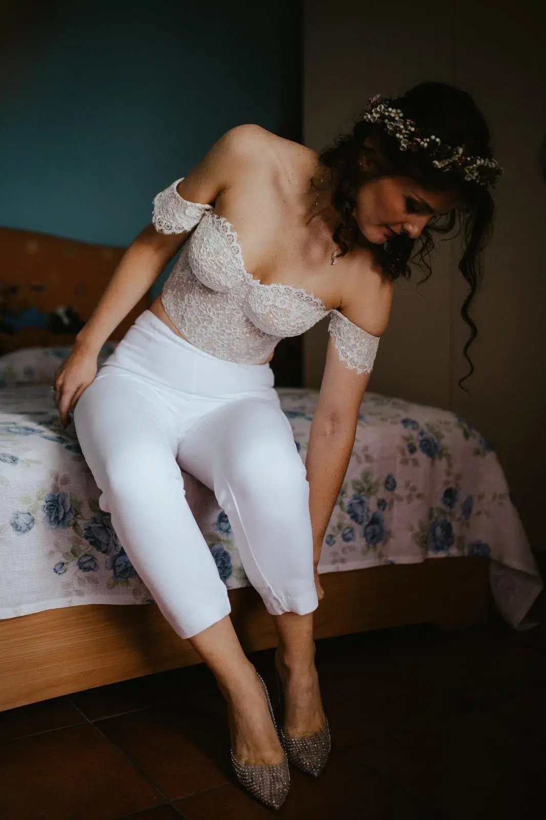 Mila Bridal Separates Ivory White Size 8 photo 3