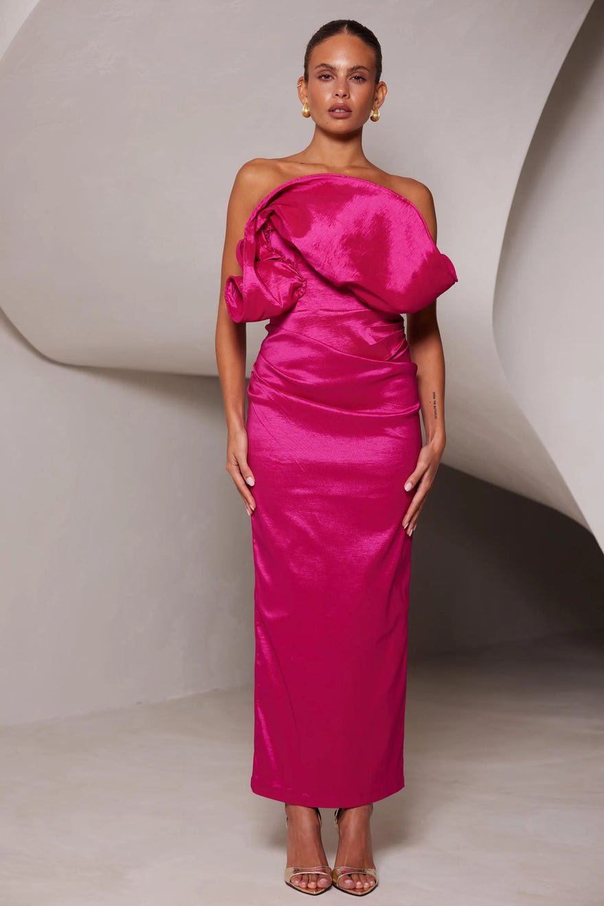Elle Zeitoune Miles Dress - Raspberry photo 4