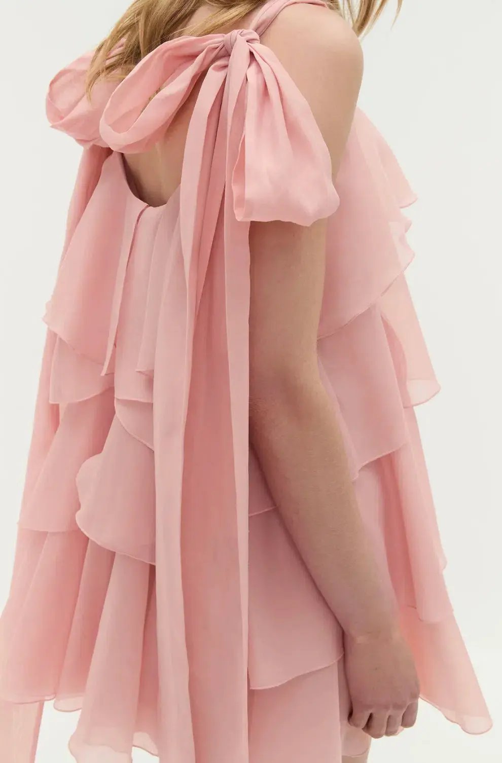Aje Erin Mini Dress in muted rose photo 6