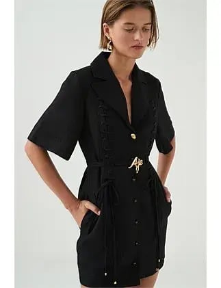 AJE Ana Mini Dress Black Size 8/S photo 14