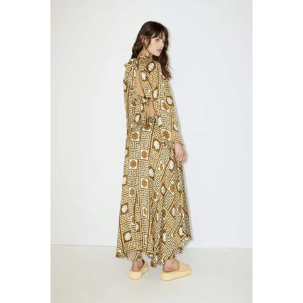Alemais Dimi Cut Out Jacquard Midi Dress Multi Size 12 photo 2