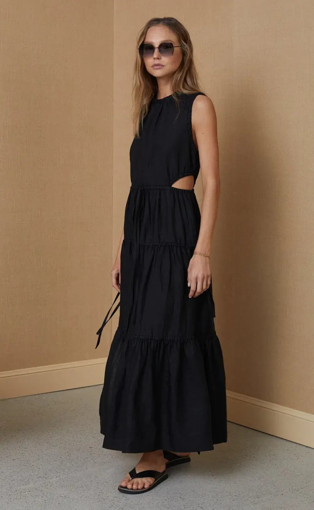 Bec & Bridge Henriette Maxi Dress Black Size AU 6 photo 2