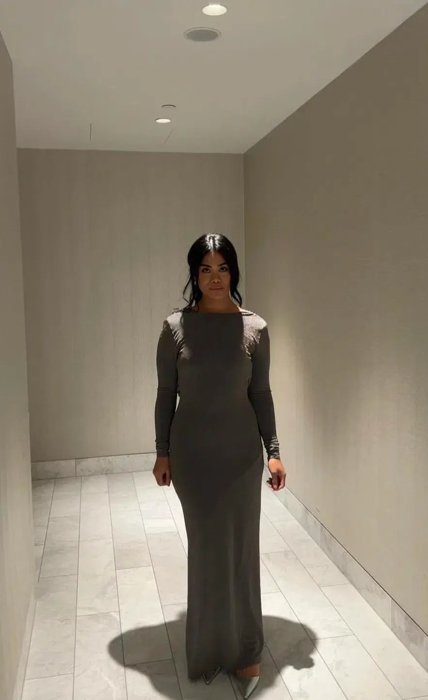 Arcina Ori Jen Dress Cool Grey Size 12 photo 4