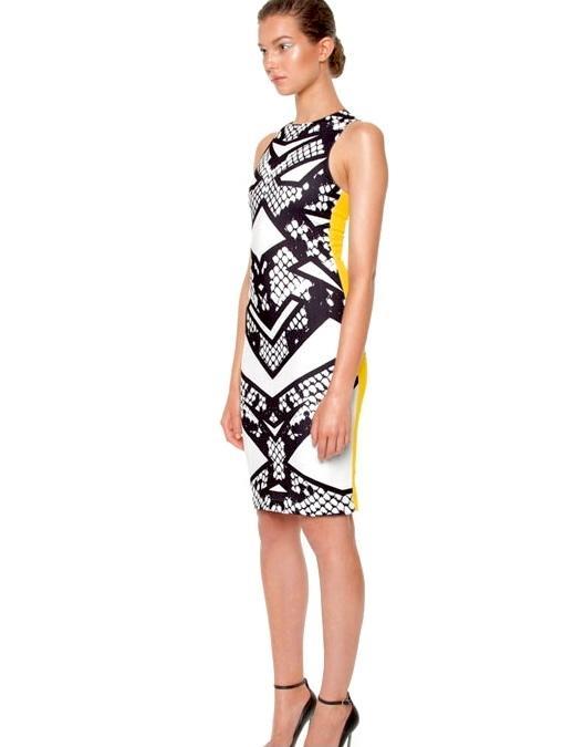 By Johnny Python Panel Dress Print Size 8 photo 2