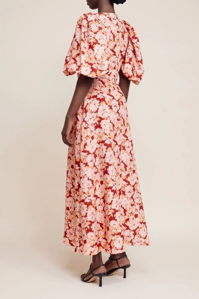 Acler Hamilton Dress in Carmine Imprint photo 2