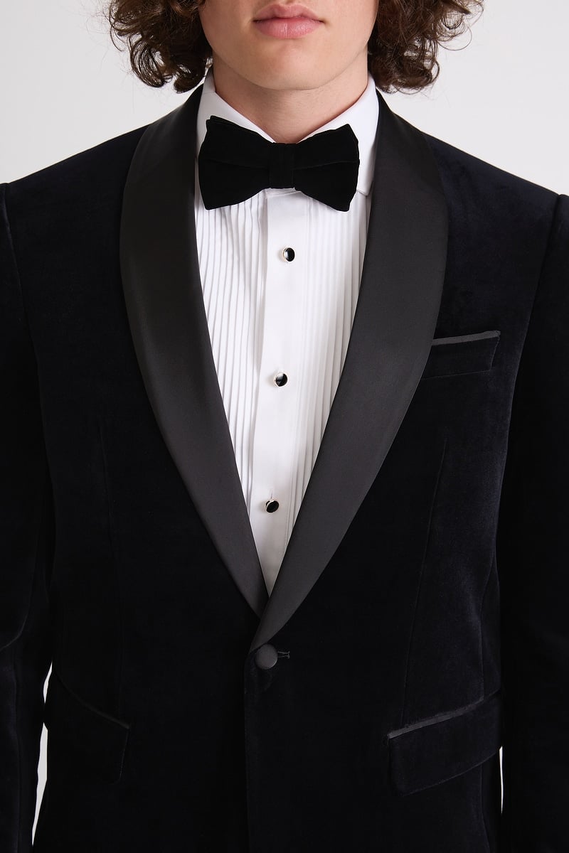 Black Velvet Tuxedo Jacket photo 3