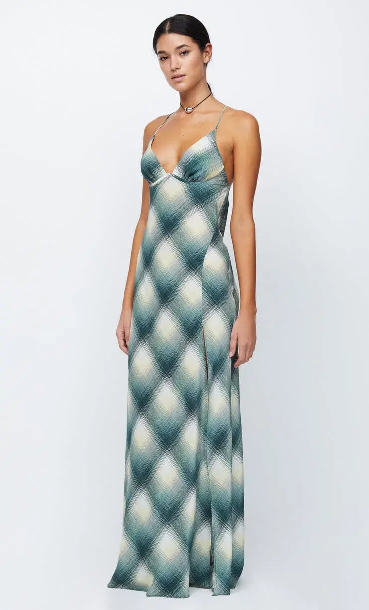 Bec & Bridge Edie Split Maxi Dress Print Size 8 photo 2