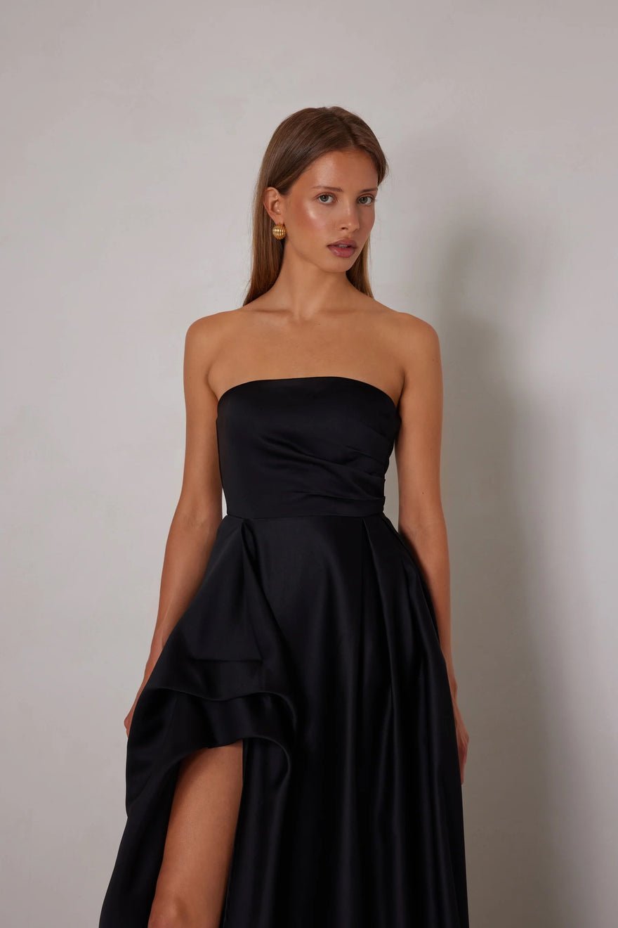 Elle Zeitoune Marina Dress - Black photo 3