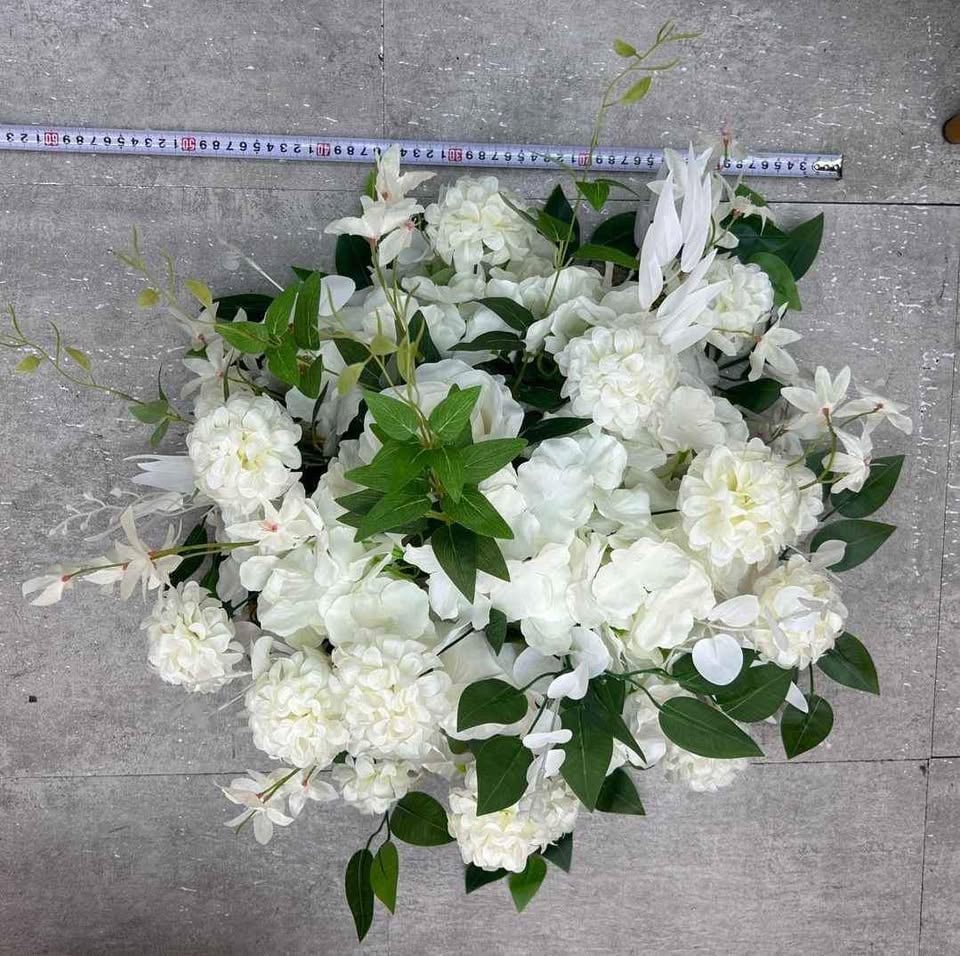 Wedding flower head balls table centrepiece for hire photo 2